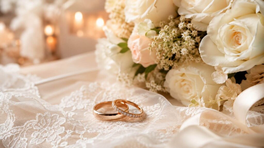 結婚指輪の画像。